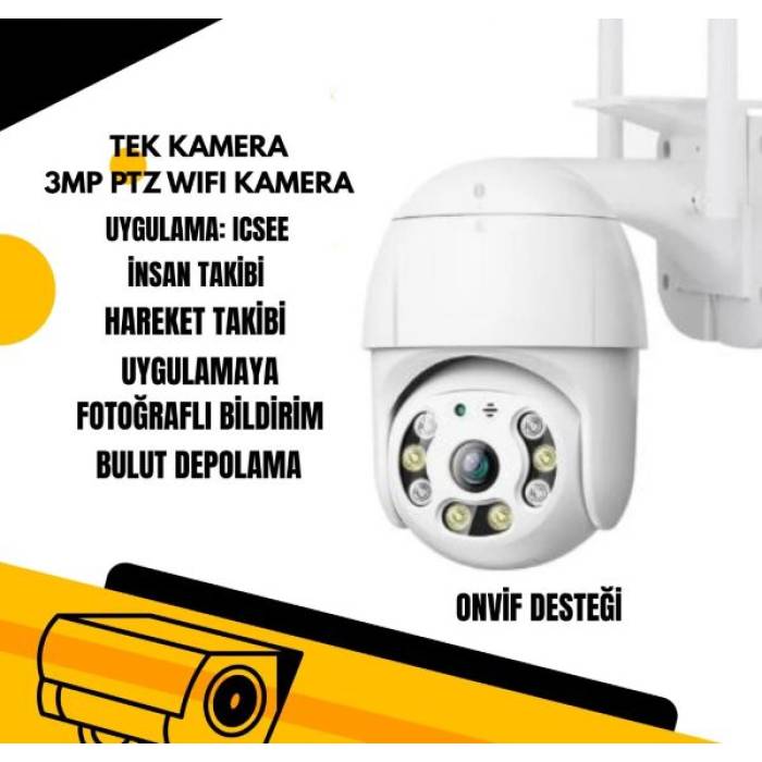Ptz Wifi Kamera 3 MP Onvifli Teico-4123