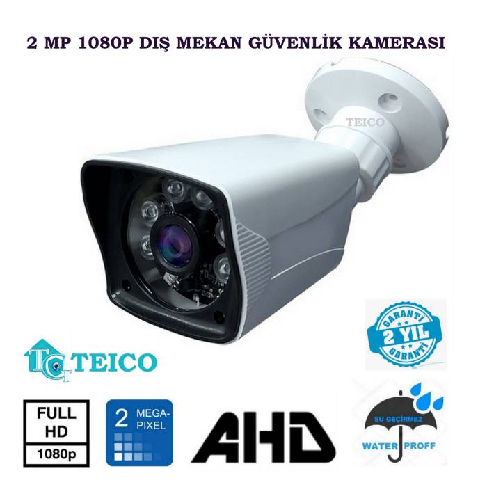 2 Mp Ahd Bullet Güvenlik Kamerası Toptan Satışı 10 Adet Teico-106210