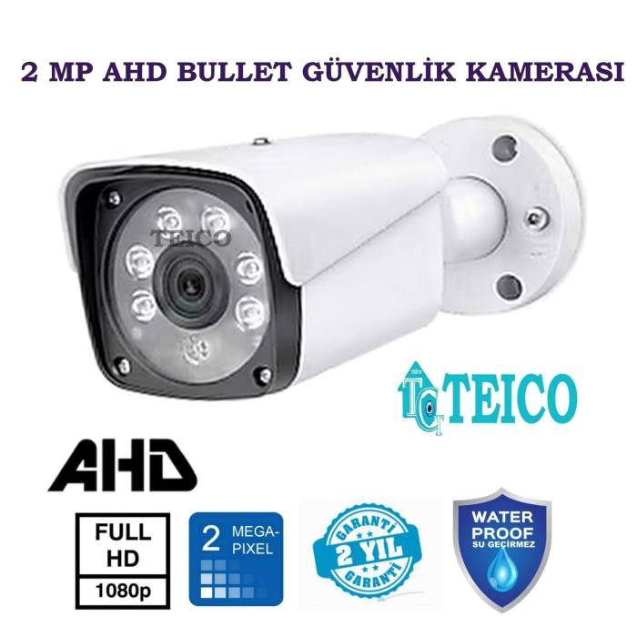 Ahd Bullet Metal Kasa 2 Mp Güvenlik Kamerası 6 Atom Led 1080p Teico-1026
