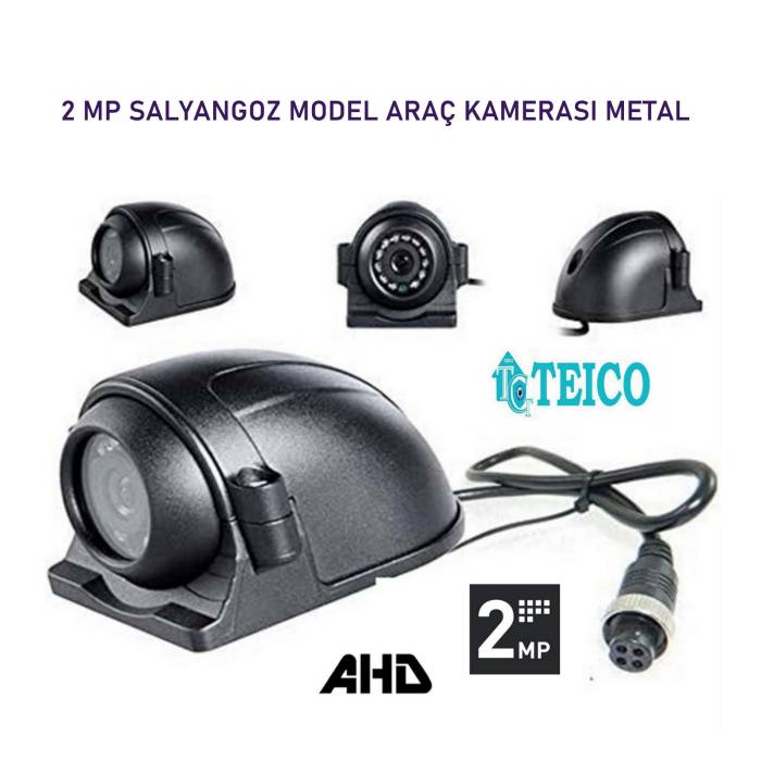 2 MP 1080p 12 Ir Led Yan Cam Salyangoz Kasa Araç Karavan Kamerası Teico-1712