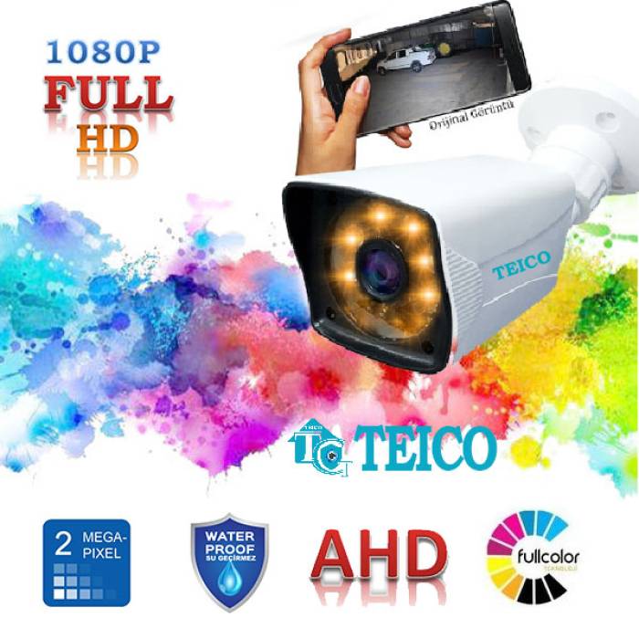 2 Mp Ahd Warm Led Renkli Toptan Bullet Kamera 10 Adet Teico-116210