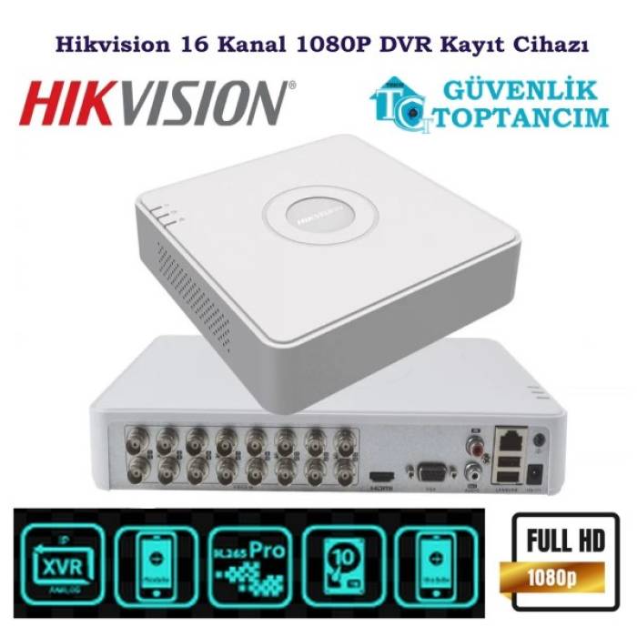 Hikvision DS-7116HGHI-M1 2 MP 1080P 16 Kanal DVR Kayıt Cihazı