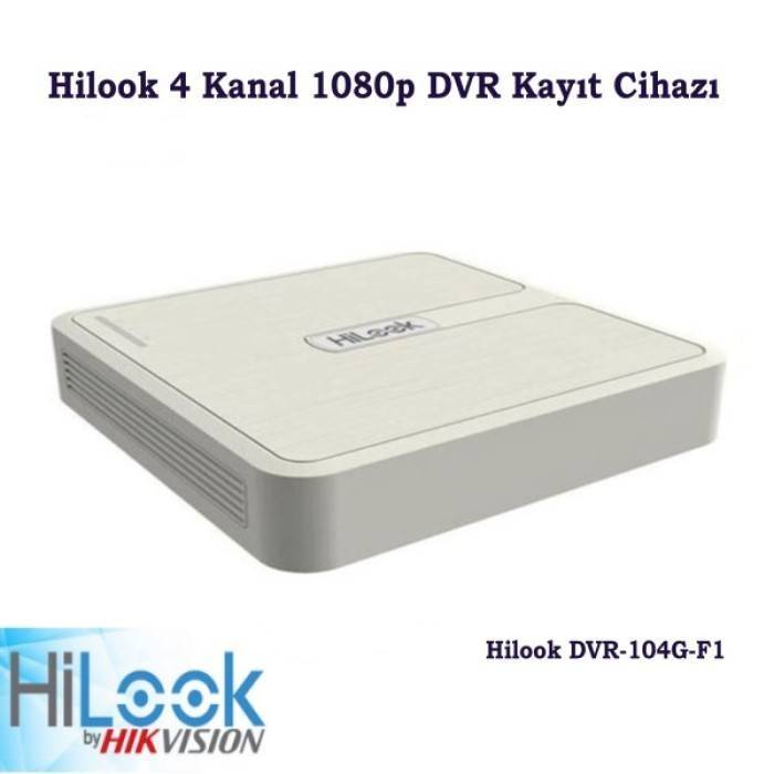 Hilook DVR-104G-F1 4 Kanal 1 HDD DVR Kayıt Cihazı