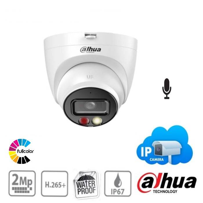 Dahua Sesli Renkli  2 MP Ip Dome Kamera IPC-HFW1249T-S-IL-0280B