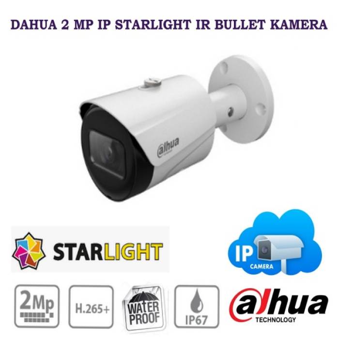 Dahua 2 MP Starlight IR Bullet Network Toptan Ip Kamera IPC-HFW1230S-S-0360B-S4