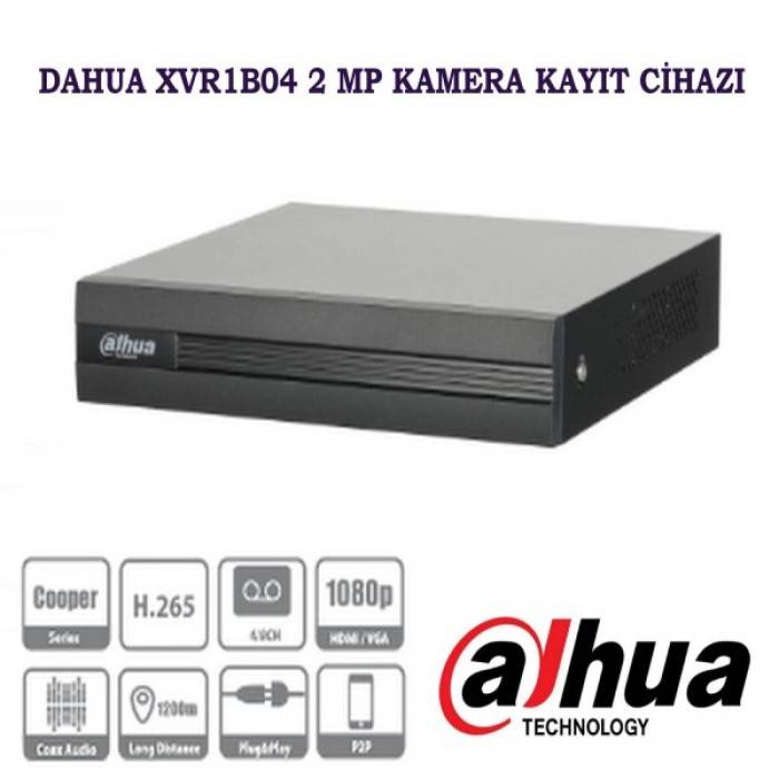 DAHUA 4 Kanal Penta-brid XVR Kamera Kayıt Cihazı XVR1B04
