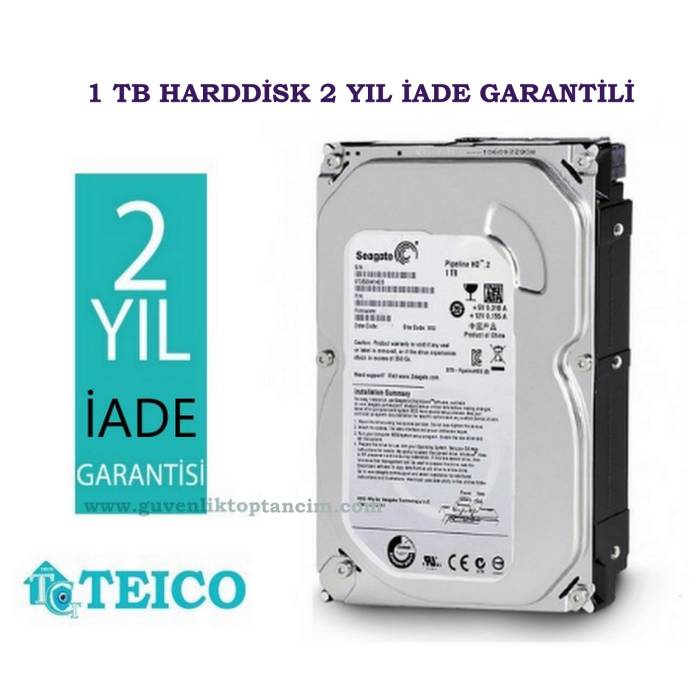 1 TB Hard Disk 2 Yıl İADE Garantili HDD