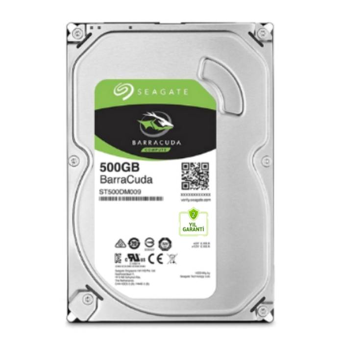 500 GB HDD Seagate 7/24 Güvenlik Hard Diski 2 Yıl Birebir Değişim Garantili