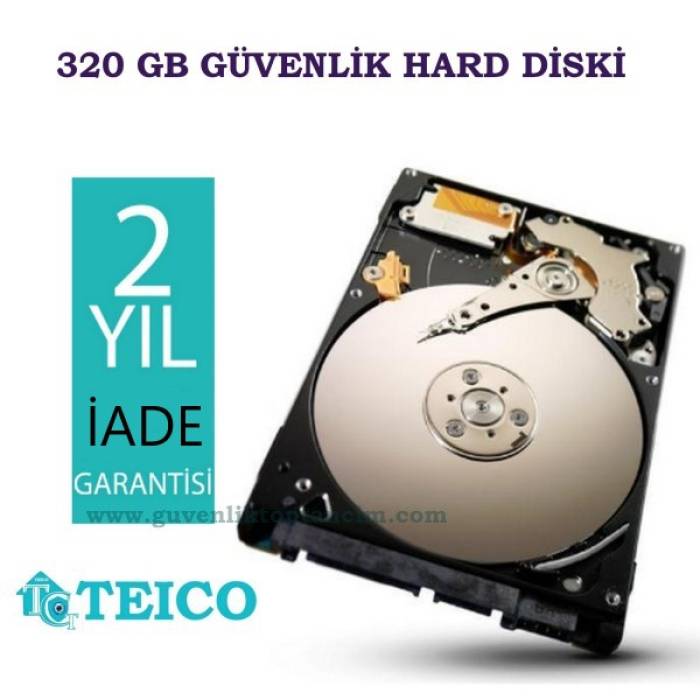 WD 320 GB 7/24 Güvenlik Hard Diski 2 Yıl İADE Garantili HDD