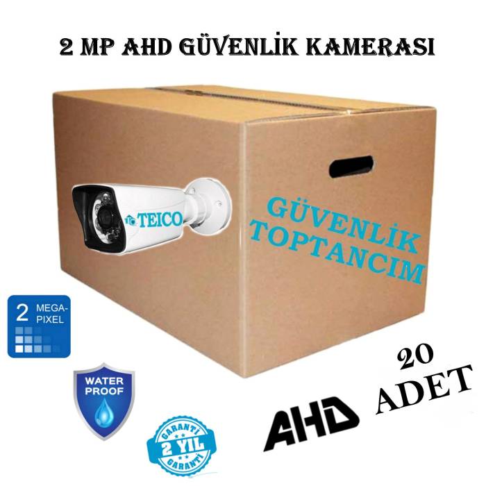 2 Mp Ahd Bullet Güvenlik Kamerası Toptan Satışı 20 Adet Teico-1062-20