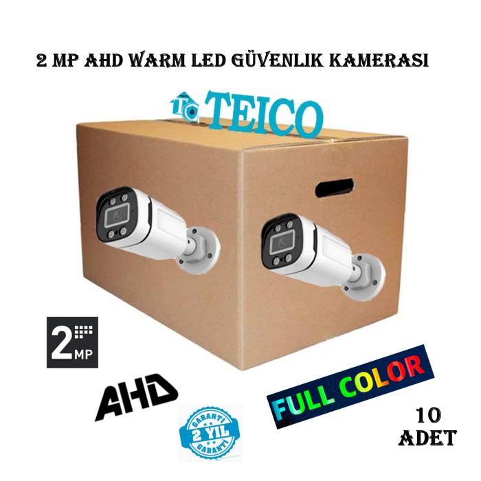2 Mp Ahd Warm Led Renkli Toptan Güvenlik Kamerası Teico-152210