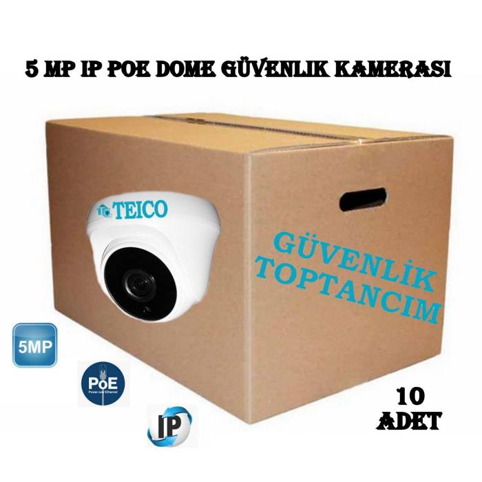 5 MP IP PoE Dome Toptan Güvenlik Kamerası Teico-305610