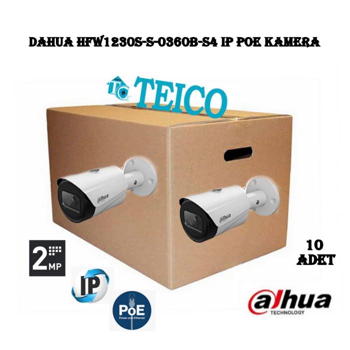 Dahua 2 MP Starlight IR Bullet Network Toptan Ip Kamera IPC-HFW1230S-S-0360B-S4