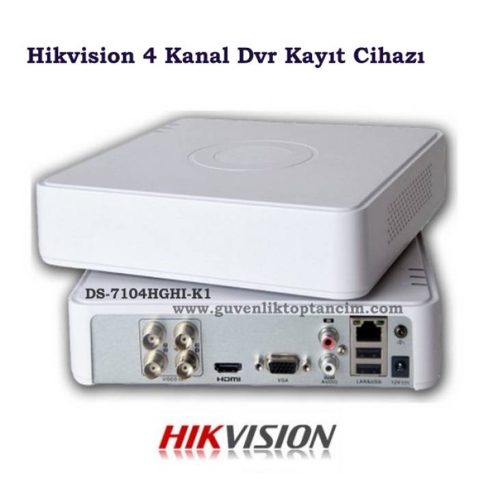 Hikvision 4 Kanal Dvr Kayıt Cihazı DS-7104HGHI-K1