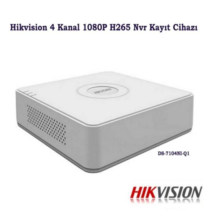 Hikvision 4 Kanal 1080P H265 Nvr Kayıt Cihazı DS-7104NI-Q1