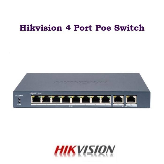 Hikvision 4 Port Poe Switch 10/100 4+2  HVN DS-3E0106P-E/M NETWORK SWITCH