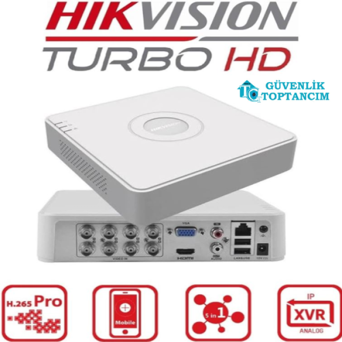 Hikvision DS-7108HGHI-K1 8 Kanal 2 MP 1080P DVR Kayıt Cihazı