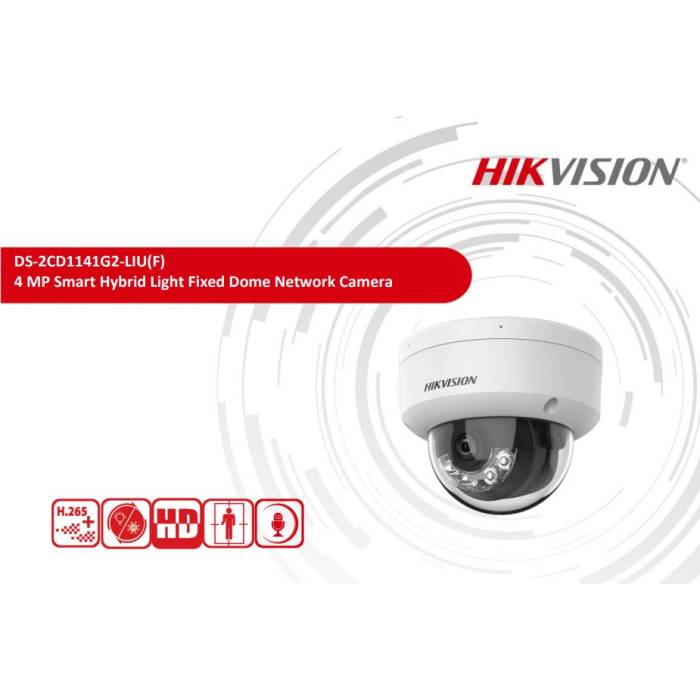 Hikvision DS-2CD1141G2-LIUF 4 MP Smart Hibrit Dome Ip Kamera