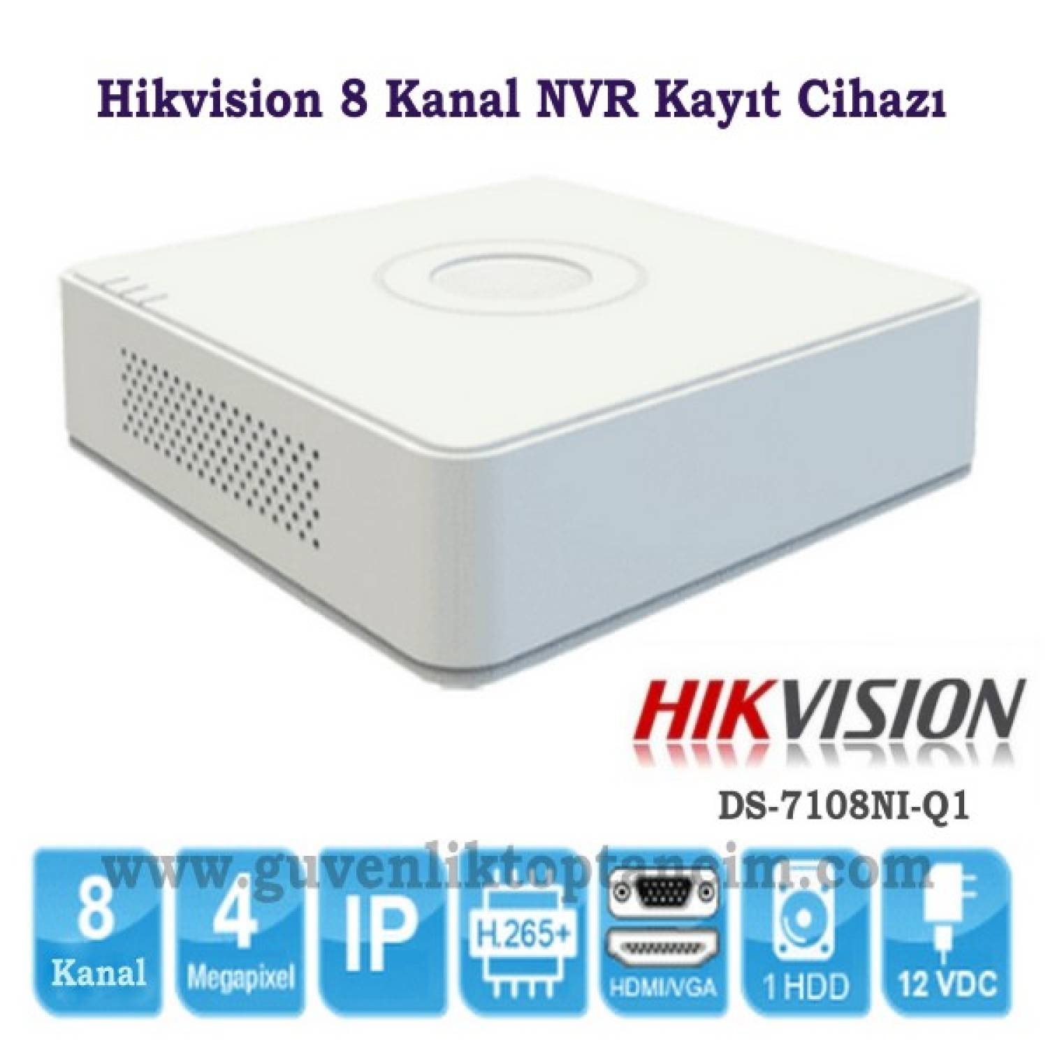 16 Kanal IP Kamera Kayıt Cihazı 8 MP NVR Teico-9816