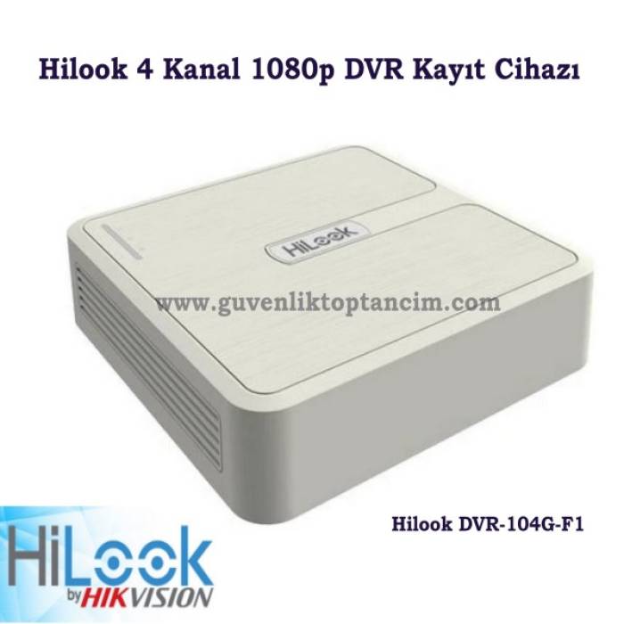 Hilook DVR-104G-F1 4 Kanal 1 HDD DVR Kayıt Cihazı