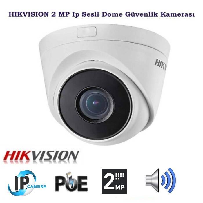 Hikvision Ds-2cd1327g2h-Lıuf 2 mp 4mm Sesli Hibrit Light Ip Dome Kamera