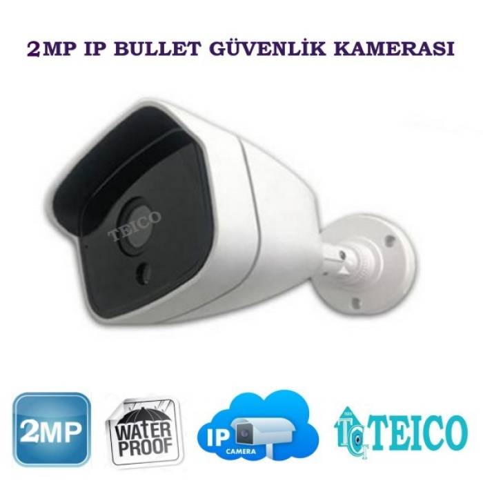 2 MP Ip Plastik Kasa Bullet Güvenlik Kamerası Teico-3062