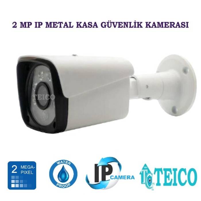 2 MP Ip Metal Kasa Bullet Güvenlik Kamerası Teico-3602