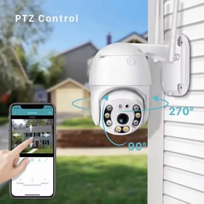 2 MP Mini Speed Dome Dış Ortam Wifi Warm Led O-KAM PRO Güvenlik Kamerası Teico-4012