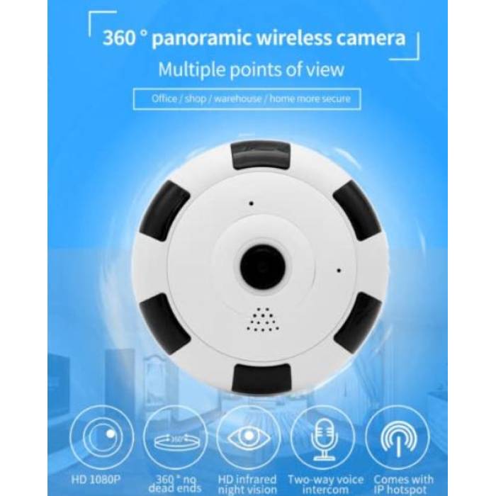 2 MP 360 Derece Balık Gözü Wifi Kablosuz Güvenlik Kamerası Teico-4200
