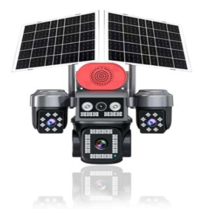 4 Kameralı PTZ Sim Kartlı Solar Kamera Güneş Enerjili Teico-4034