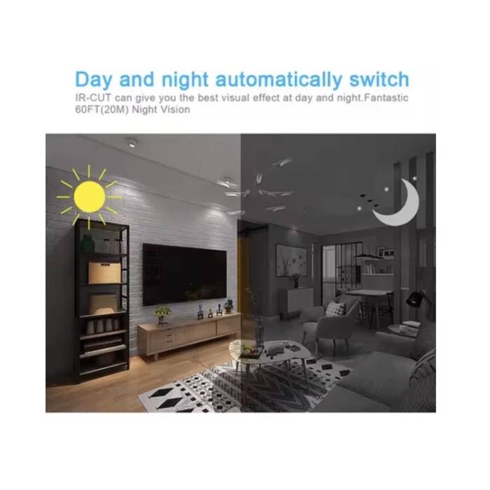 3 MP Full Hd Kablosuz Wifi Iç ve Dış Mekan Balık Gözü Güvenlik Kamerası