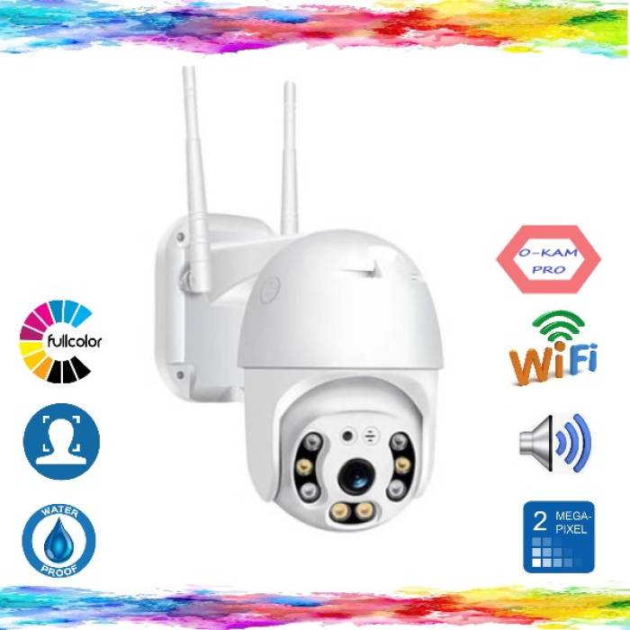 2 MP Mini Speed Dome Dış Ortam Wifi Warm Led O-KAM PRO Güvenlik Kamerası Teico-4012