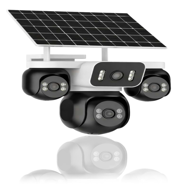 4 Kameralı Tek PTZ Solar Güneş Enerjili Sim Kartlı Kamera Teico-4214