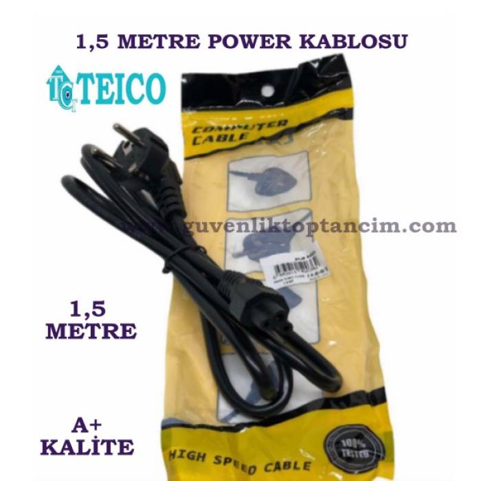 1,5 Metre Teico Yonca A+ Kalite Power Kablosu Teico-5615