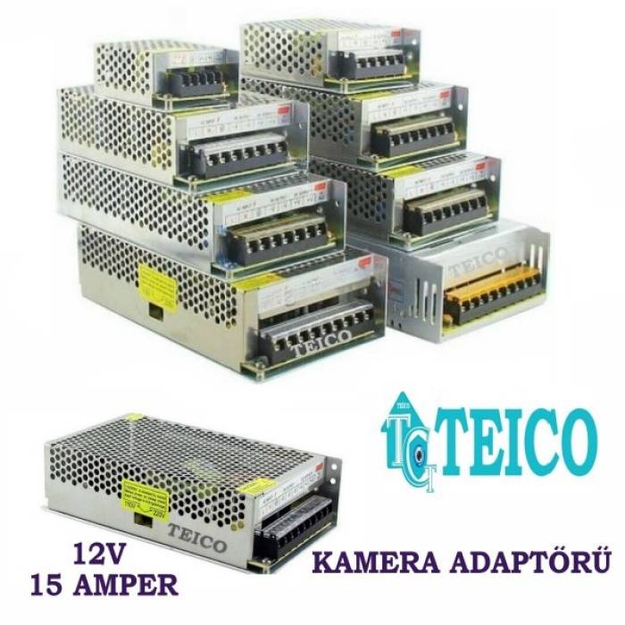 Cortex 12V 15 Amper Metal A Kalite Kamera Adaptörü Cortex-1215