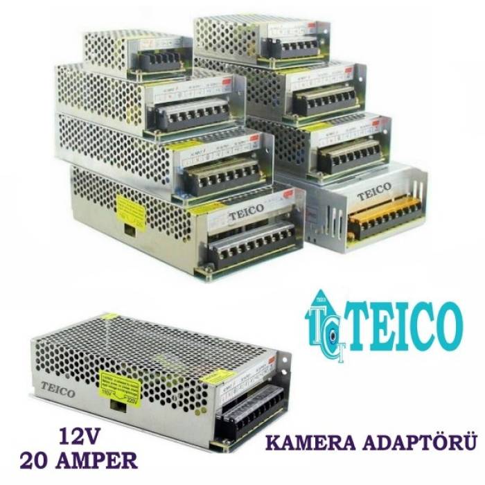 Cortex 12V 20 Amper Metal A Kalite Kamera Adaptörü Cortex-1220