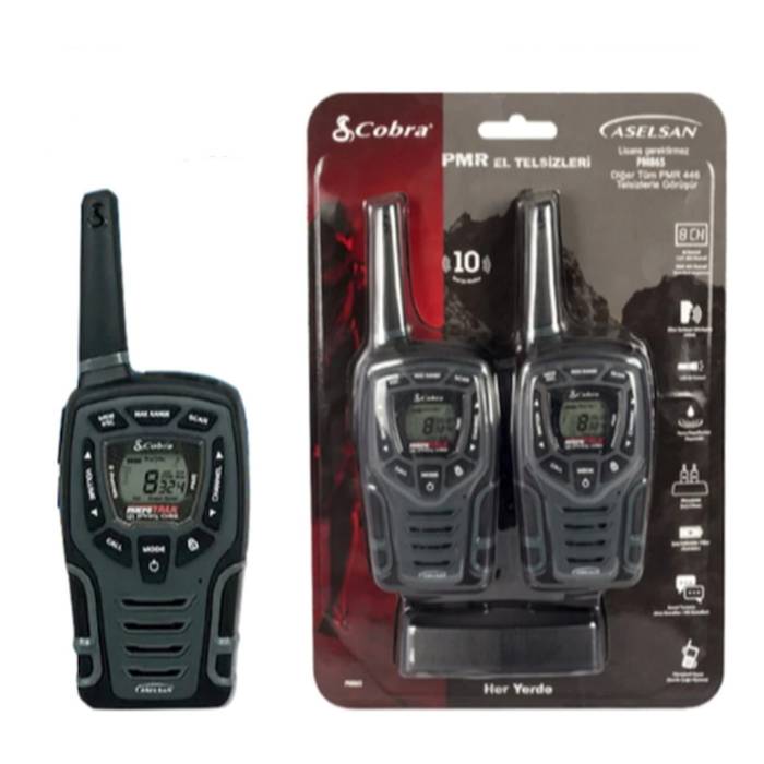 Aselsan Cobra PM865 El Telsizi 10Km Titreşimli Pmr