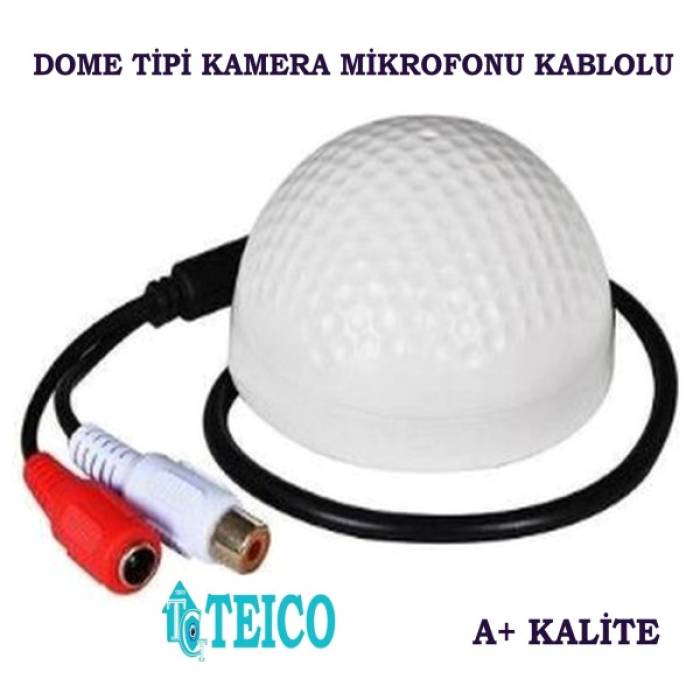 Dome Tipi Kablolu Kamera Mikrofonu Teico-5010
