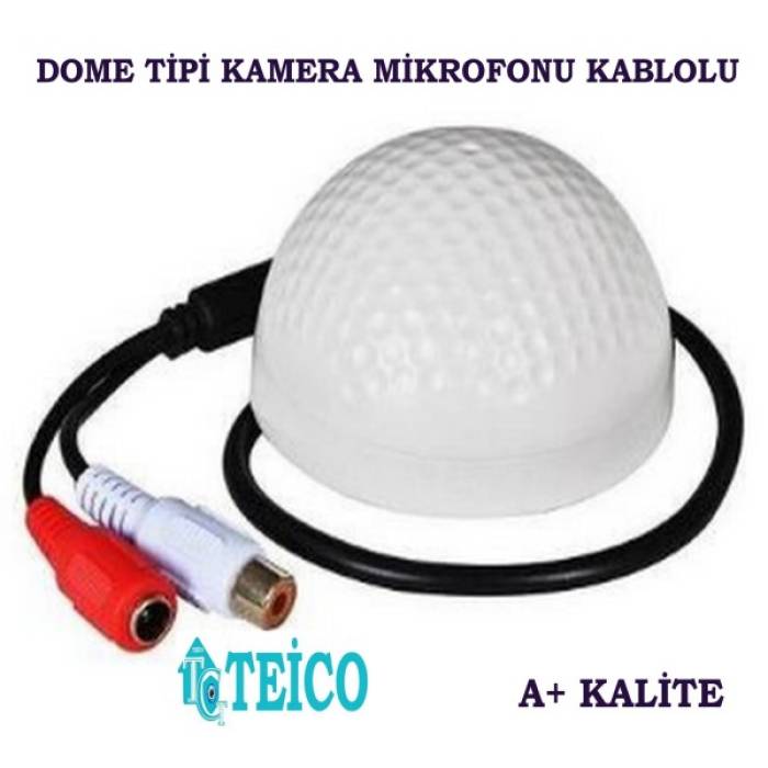 Dome Tipi Kablolu Kamera Mikrofonu Teico-5010