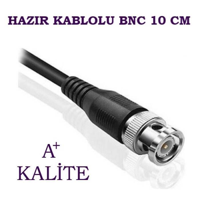 Hazır Kablolu BNC Konnektör 10 Cm A+ Kalite Teico-5004