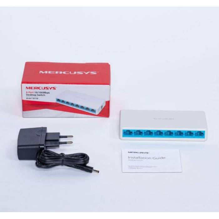 TP-LINK MERCUSYS MS108 8 Port 10/100 Mbps Yönetilemez Switch