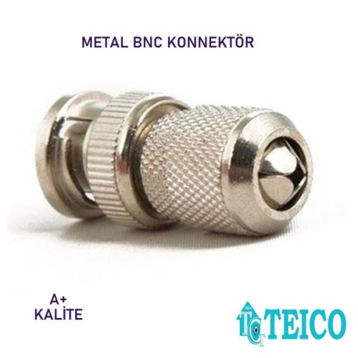 BNC Konnektör Metal A+ Kalite Teico-5002