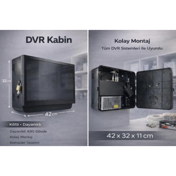 PVC Pano DVR Kabin Ve Monitör Koruma Panosu Teico-5540