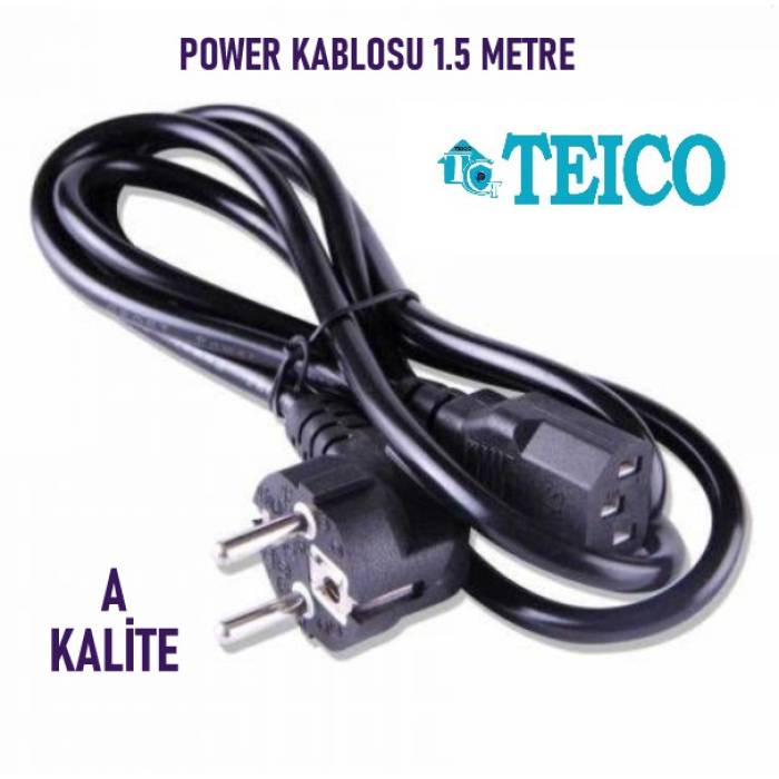 1,5 Metre Teico A+ Kalite Power Kablosu Teico-5715