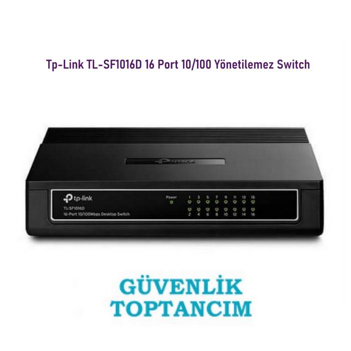 Tp-Link TL-SF1016D 16 Port 10/100 Yönetilemez Switch