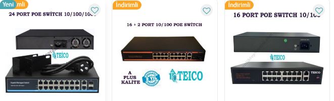PoE Switch Fiyatları