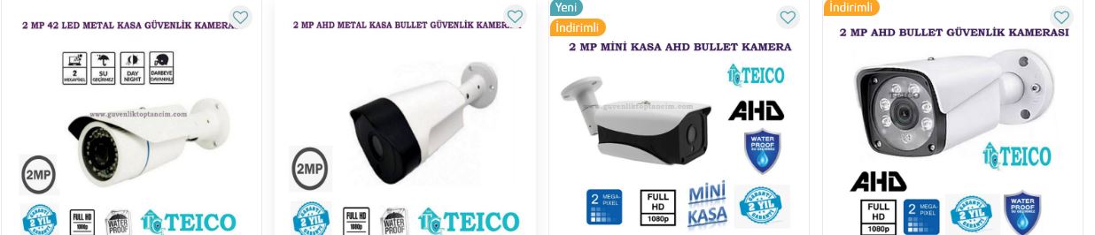 Güvenlik Kamera Sistemi Uyumlu Olan Cihazlar