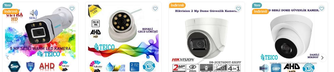 IP güvenlik kamerası fiyatları