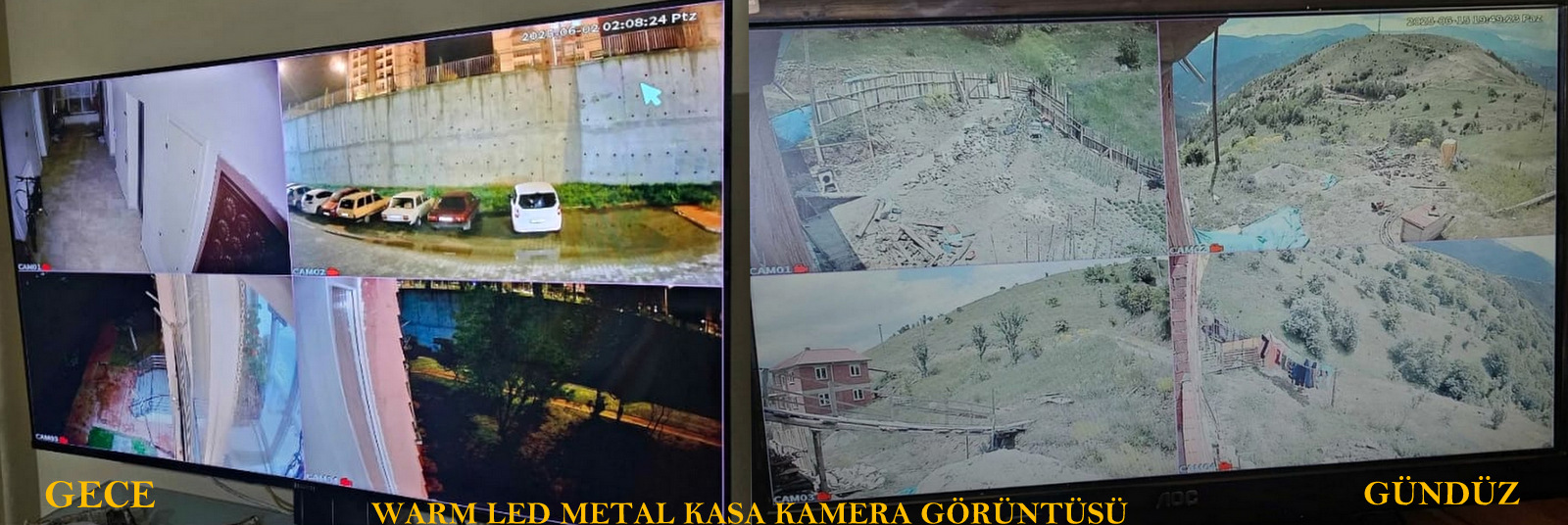3 Kameralı 5 Mp Ultra HD Güvenlik Kamera Seti Teico- 6145N WarmLed Renkli Gece Görüşlü Su geçirmez Cepten İzleme XMEYE