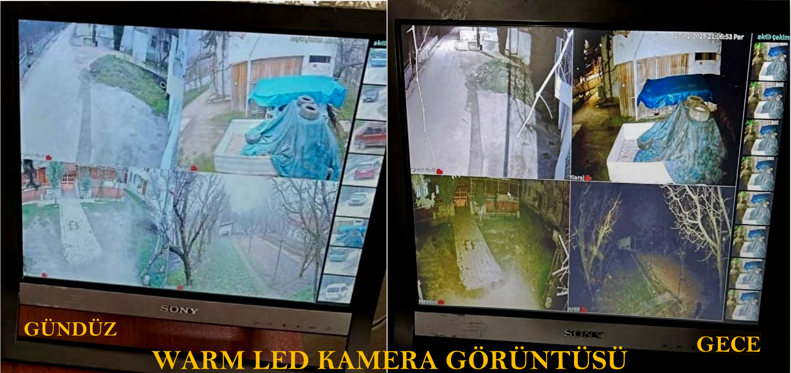 5 Mp Ultra HD 4 Kameralı Güvenlik Kamera Seti Teico- 6445N 500 GB HDD WarmLed Renkli Gece Görüşlü 